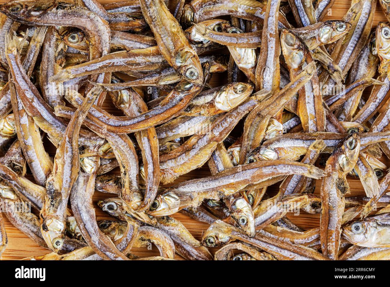 Petit poisson séché considéré comme une épicerie fine dans la plupart des pays asiatiques, Philippines, Asie du Sud-est Banque D'Images