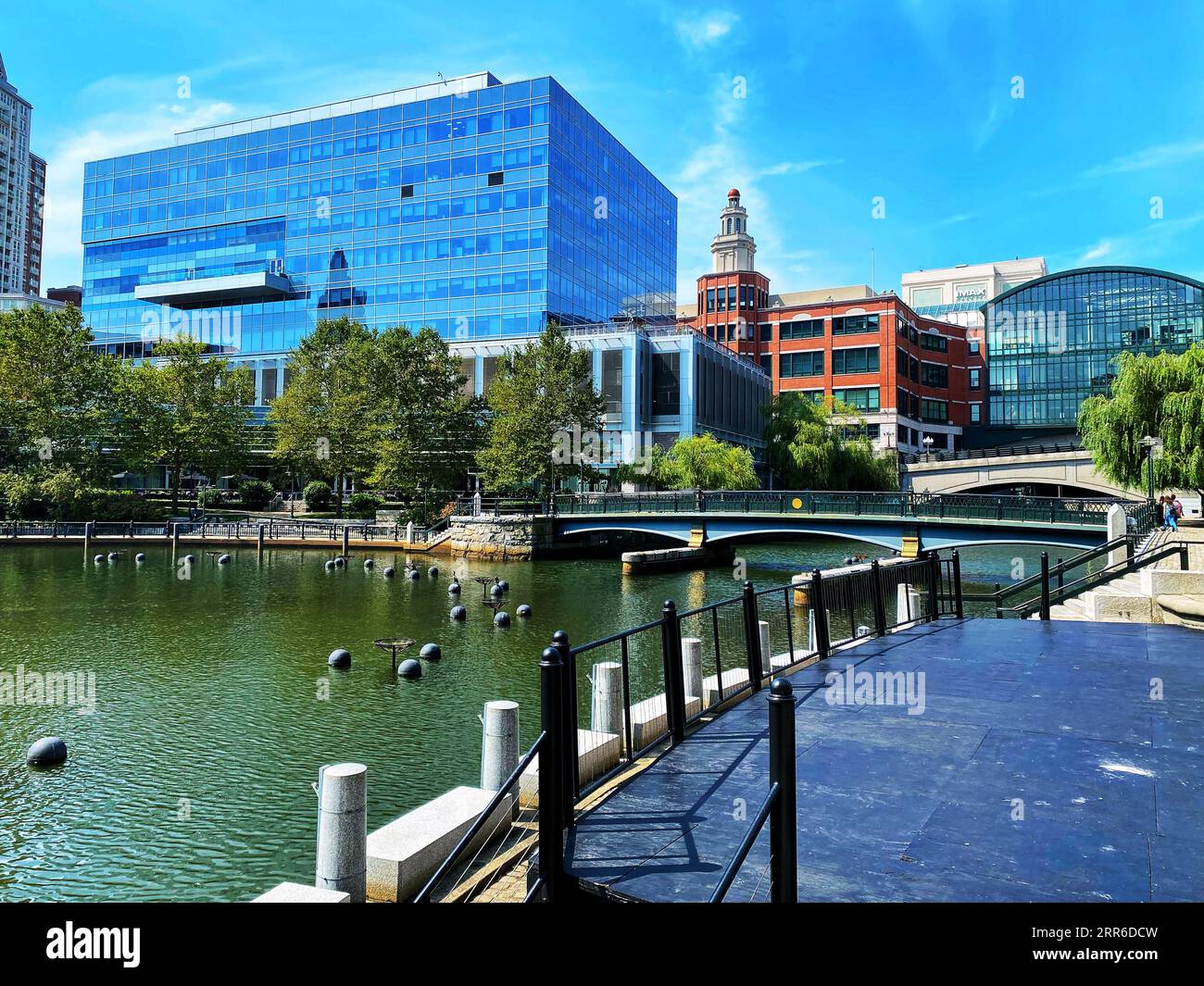 Waterplace Park à Providence, Rhode Island Banque D'Images