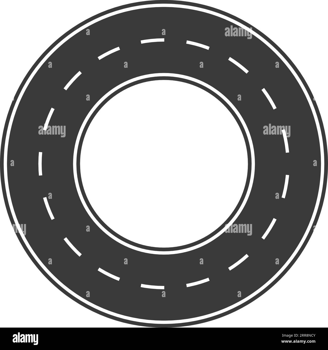 Route avec marquages illustration options cercle route Illustration de Vecteur