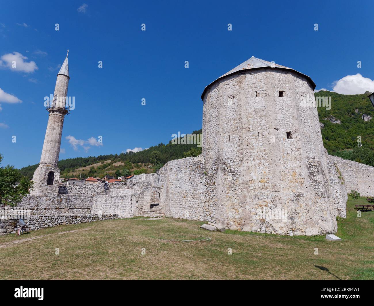 Château de Stari Grad (château de la vieille ville) intérieur dans la ville de Travnik, Bosnie-Herzégovine, 06 septembre 2023 Banque D'Images