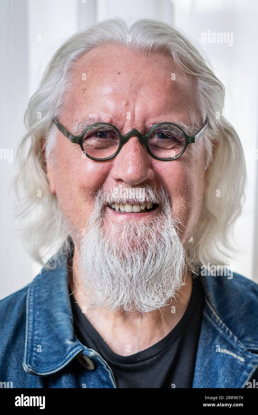 Billy Connolly photographié après une interview avec la Press Association au Westbury Mayfair Hotel, Londres, Royaume-Uni. 29 juillet 2019 Banque D'Images