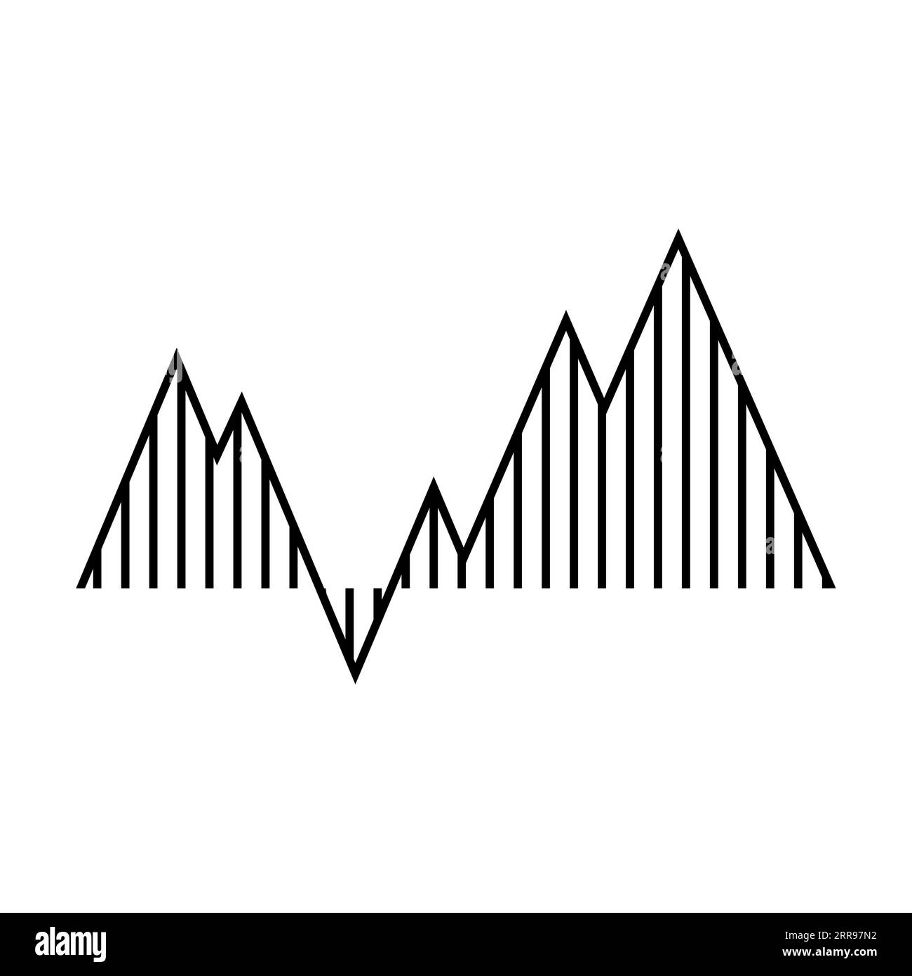 Tableau des prix sur le marché boursier et immobilier isolé sur blanc Illustration de Vecteur