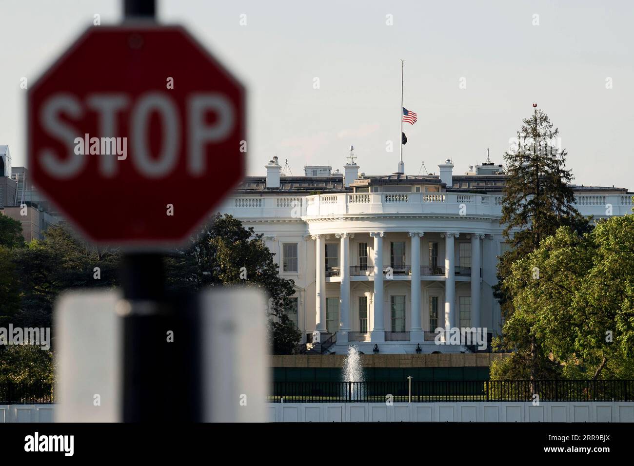 210608 -- PÉKIN, le 8 juin 2021 -- une photo prise le 20 avril 2021 montre la Maison Blanche à Washington, D.C., aux États-Unis. Xinhua Headlines : Comment l'Amérique intensifie la guerre de désinformation LiuxJie PUBLICATIONxNOTxINxCHN Banque D'Images