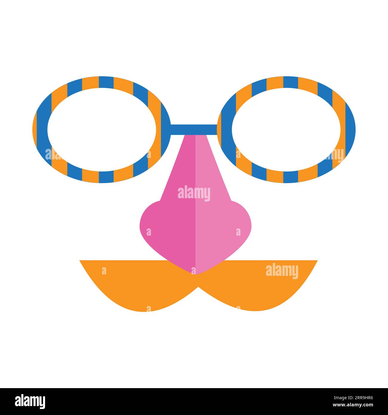 Masque de carnaval de l'homme dans le vecteur de lunettes Illustration de Vecteur