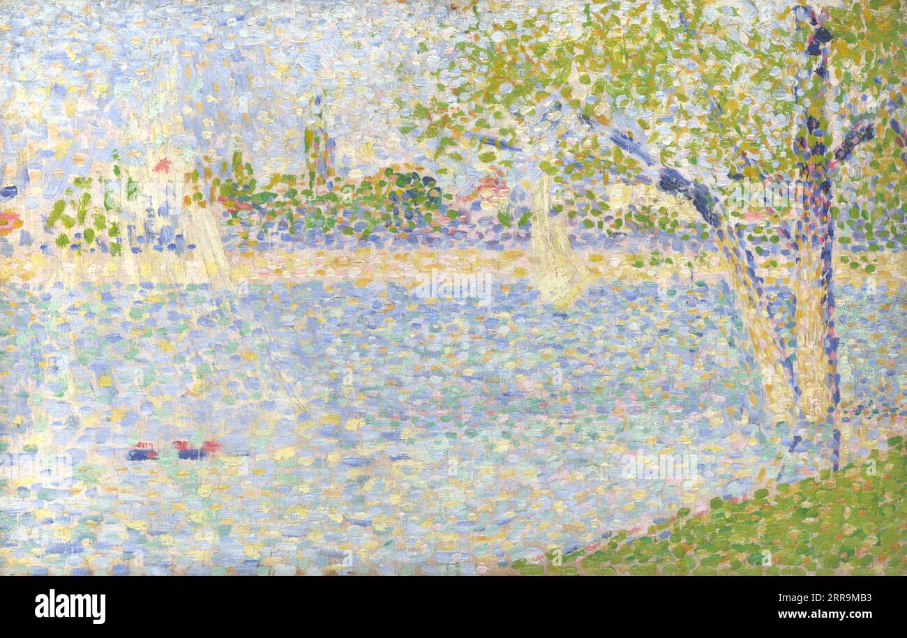 Georges Seurat - la Seine vue de la Grande Jatte 1888 Banque D'Images