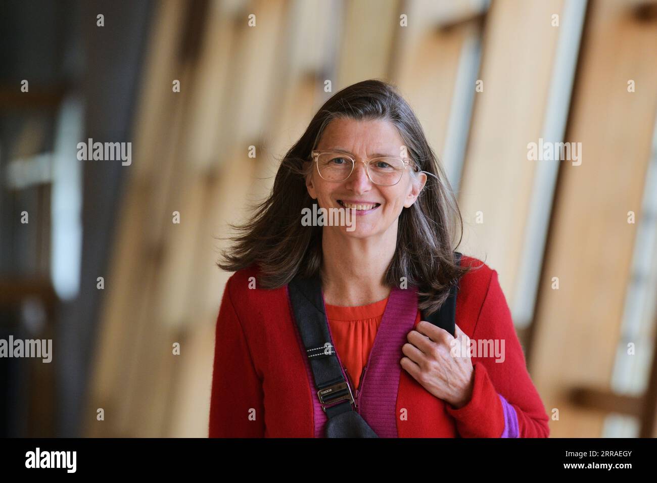Édimbourg Écosse, Royaume-Uni 06 septembre 2023. Ariane Burgess au Parlement écossais. crédit sst/alamy live news Banque D'Images