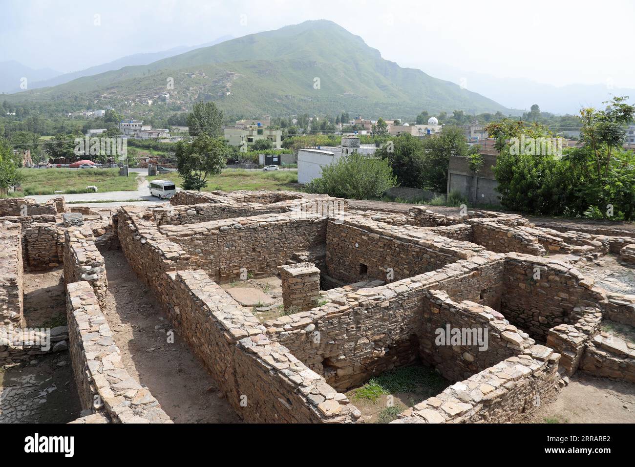 Site archéologique de Bazira au Pakistan Banque D'Images