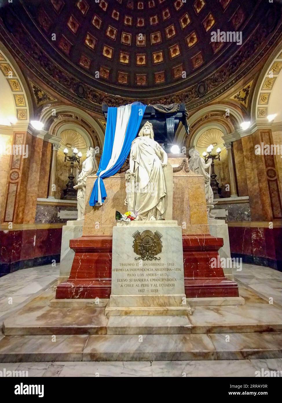 Tombe du général Juan José de San Martin à buenos aires, chef de l'indépendance latino-américaine Banque D'Images