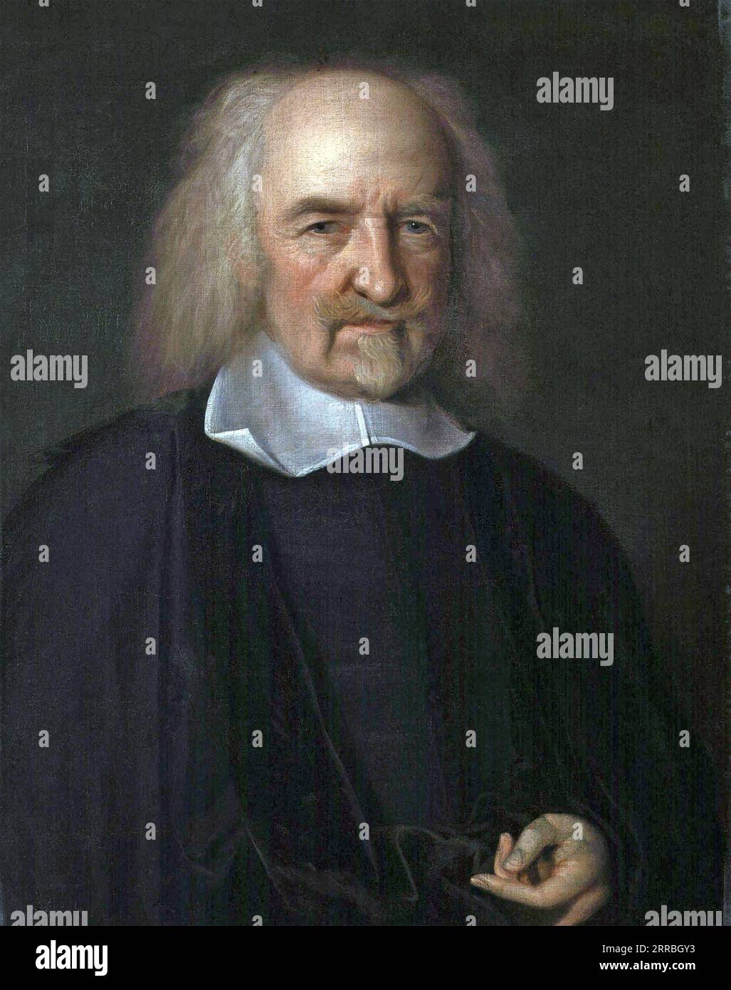 THOMAS HOBBES (1588-1679) philosophe anglais, vers 1670. Banque D'Images