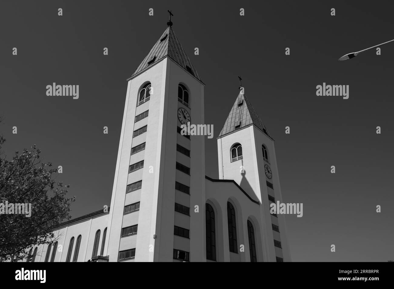 L'église paroissiale de St. James est le principal lieu de culte à Medjugorje, le lieu en Bosnie-Herzégovine célèbre pour les apparitions de la Vierge Ma Banque D'Images