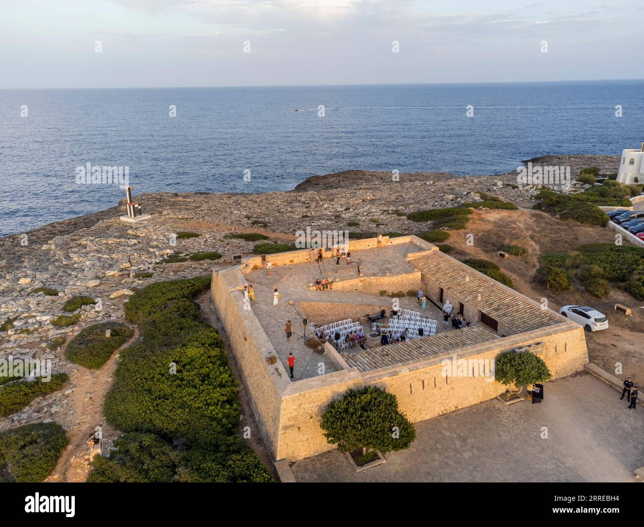 Es Fortí 1730 fortification, Cala d'Or, Santanyí, Majorque, Îles Baléares, Espagne. Banque D'Images