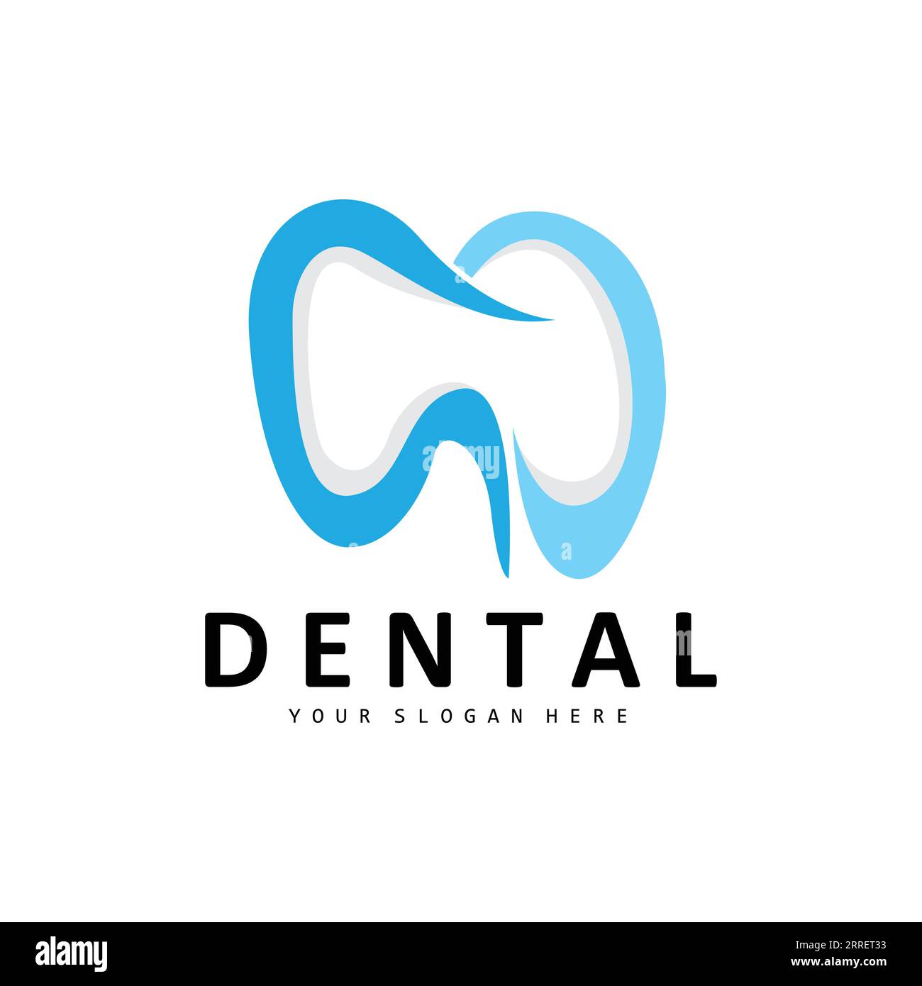 Logo de dent, vecteur de santé dentaire, illustration de marque de soins Illustration de Vecteur
