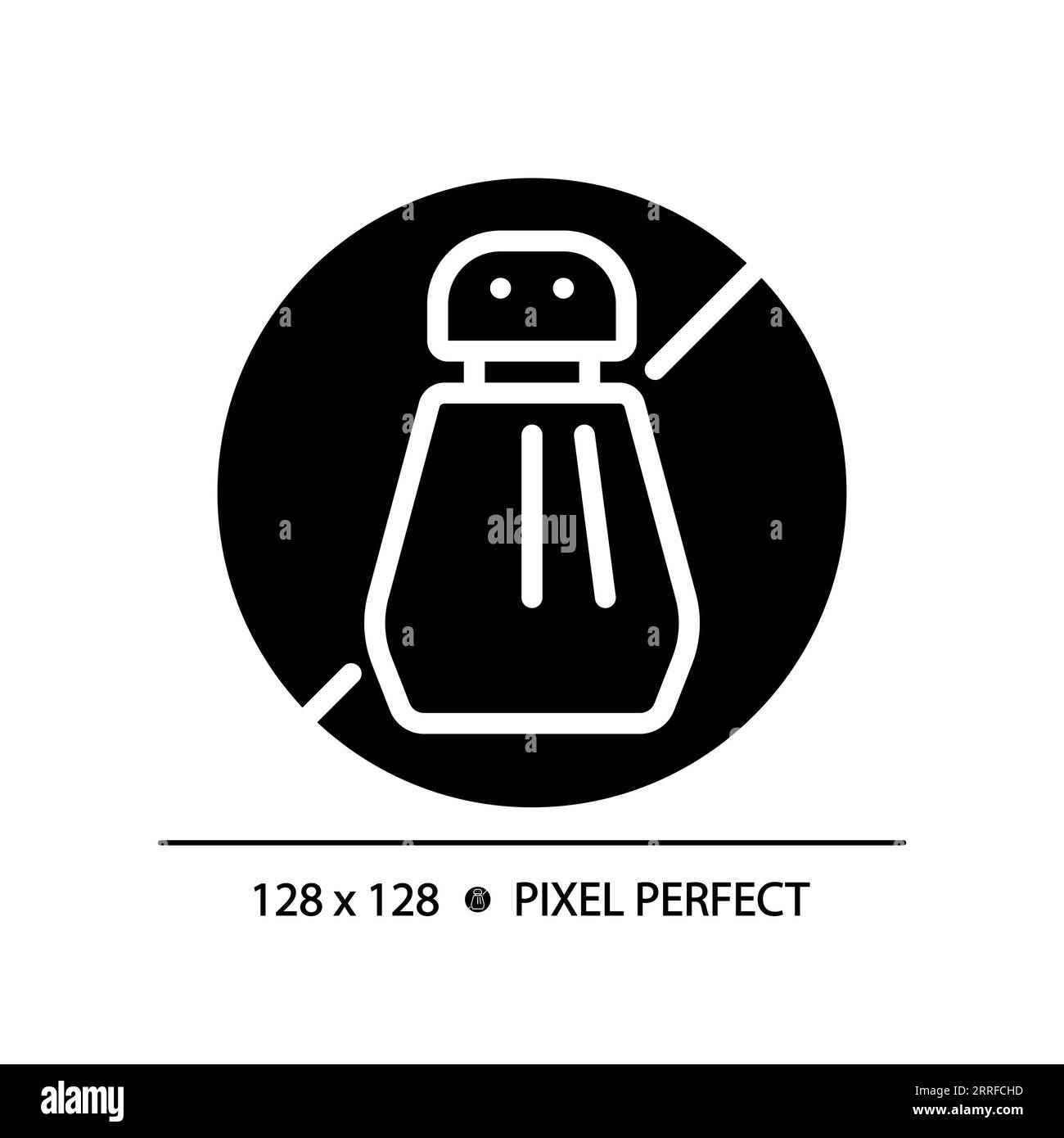 Icône de style glyphe simple 2D sans pesticides Illustration de Vecteur