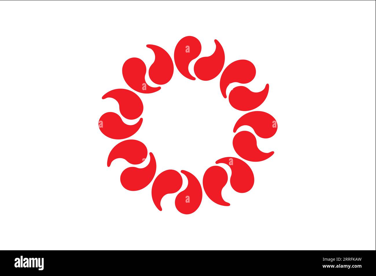 Drapeau de la préfecture de Saitama Banque D'Images