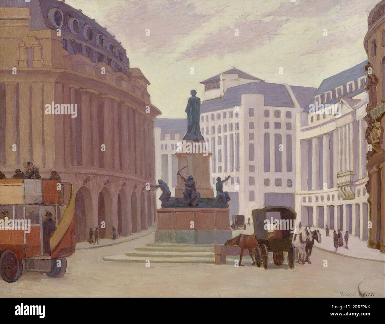 Robert Bevan - Aldwych Londres - 1924 Banque D'Images