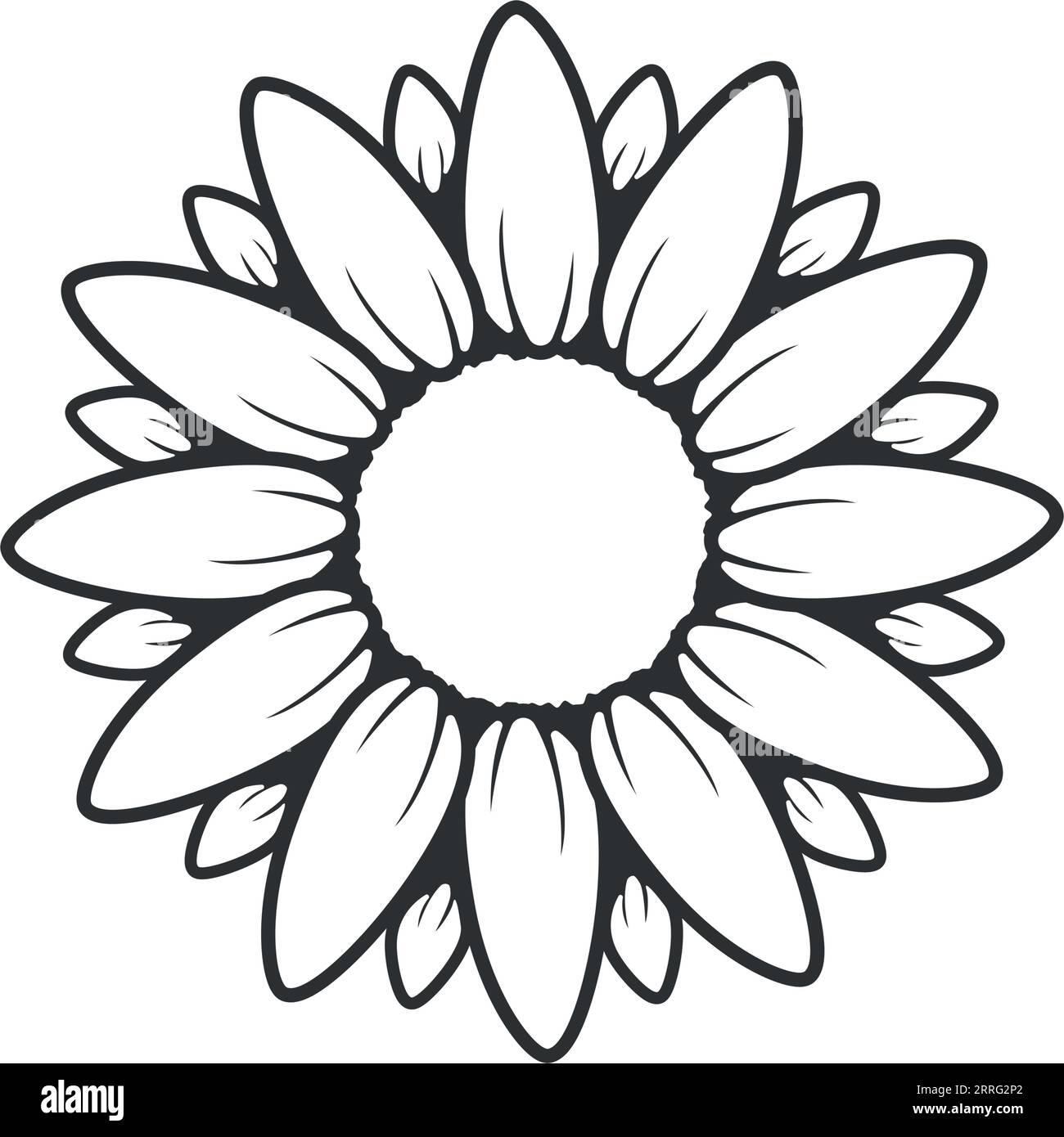 Icône de tournesol dans un style plat. Illustration vectorielle de flore sur fond isolé. Concept d'affaires de signe de tournesol. Illustration de Vecteur