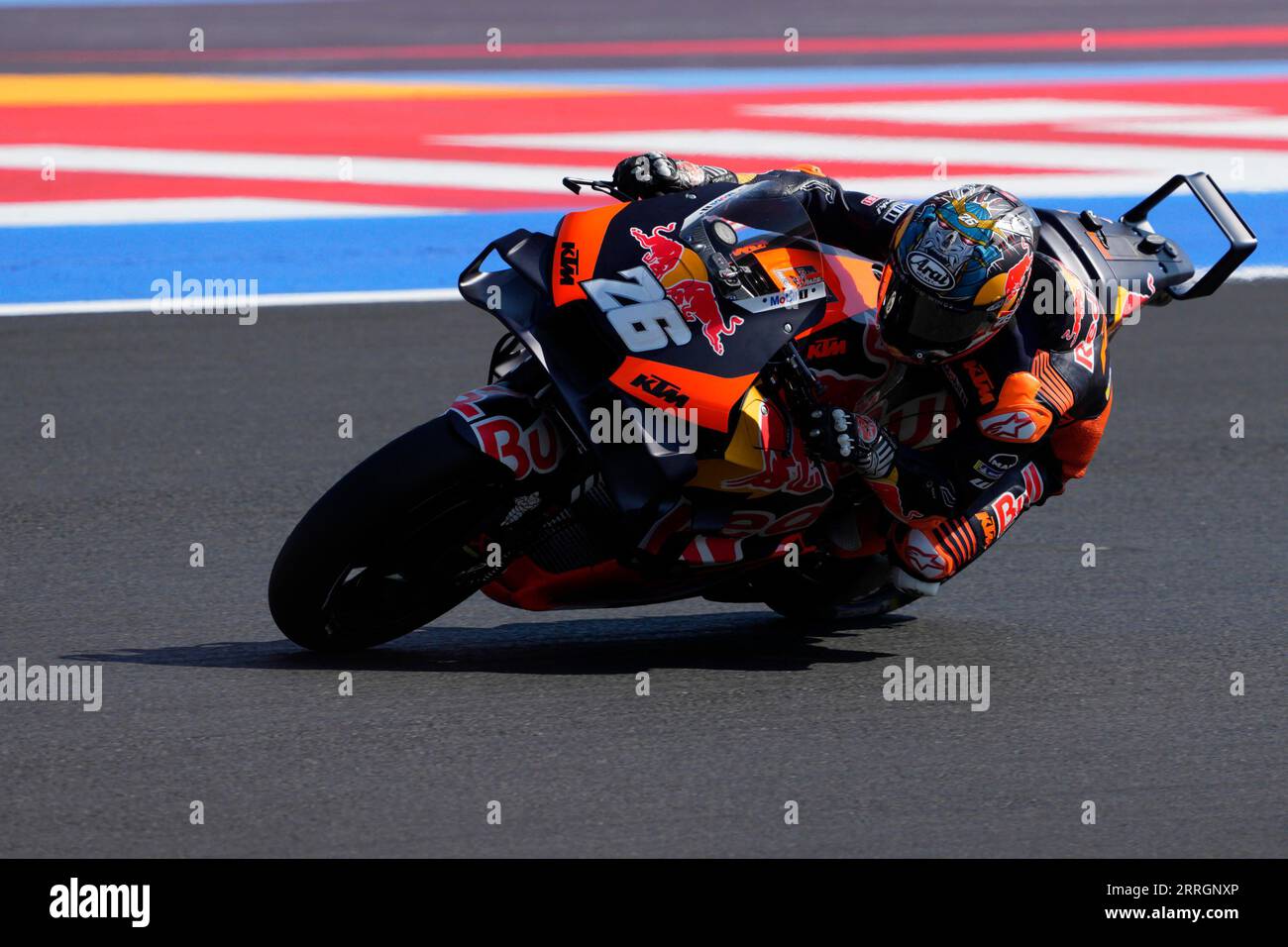 8 septembre 2023, Misano Adriatico, Italie : Dani Pedrosa, de l'Espagne, et Red Bull KTM Factory Racing se promènent lors des essais libres du MotoGP de San Marino e della Riviera di Rimini sur le circuit Marco Simoncelli le 8 2023 septembre à Misano Adriatico, Italie.ANSA/DANILO DI GIOVANNI (image de crédit : © ANSA via crédit : Zuma Press/Alamy Live News Banque D'Images