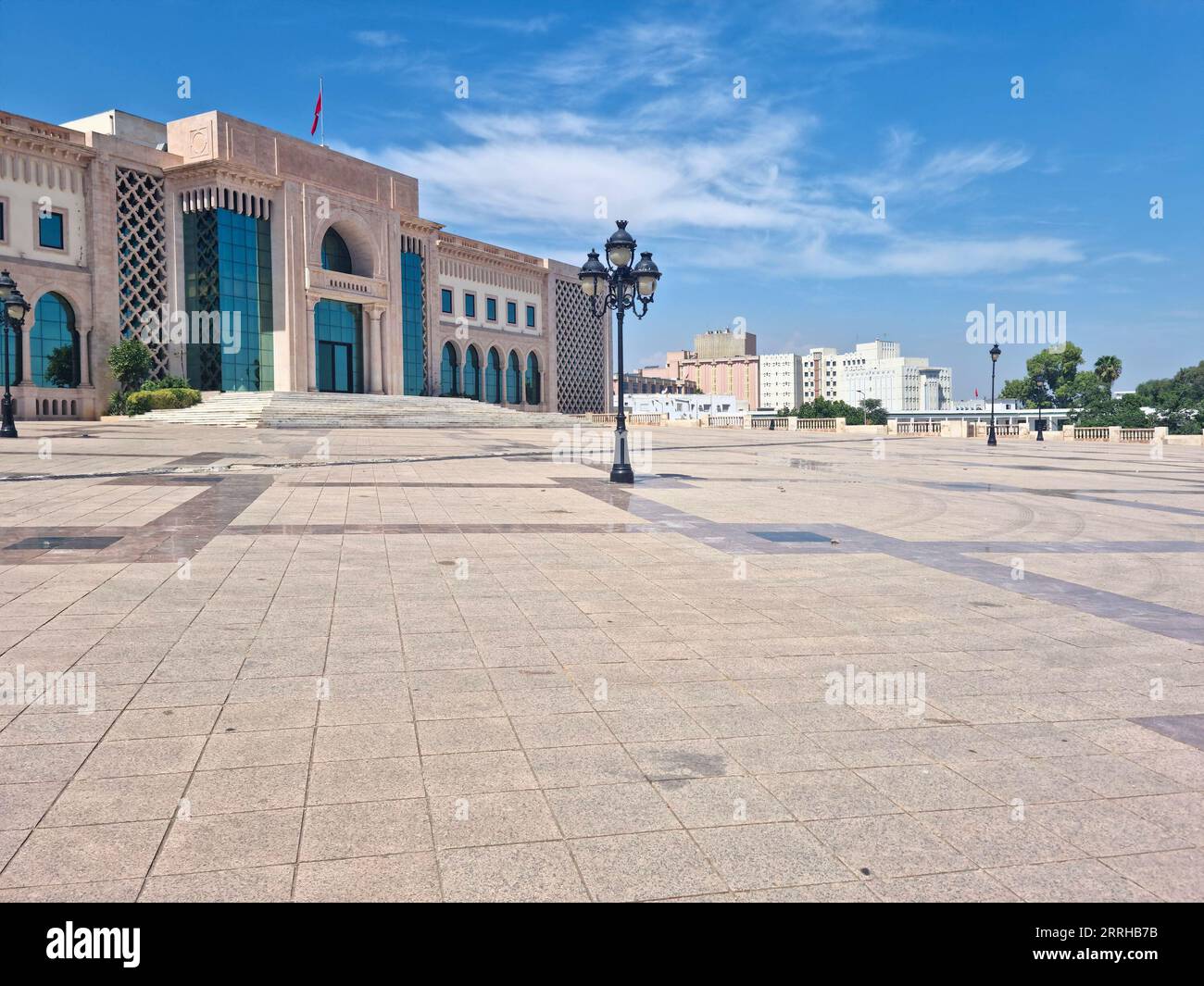 Bâtiment du gouvernement sur la place de la Kasbah à Tunis, Tunisie Banque D'Images