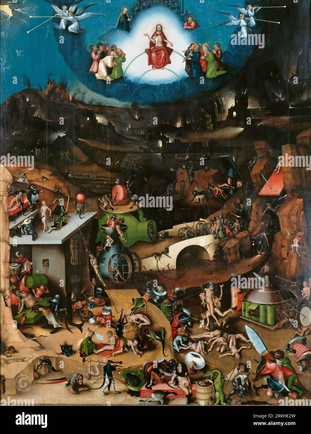 Lucas Cranach I (1472-1553) - jugement dernier 1524-27 Banque D'Images