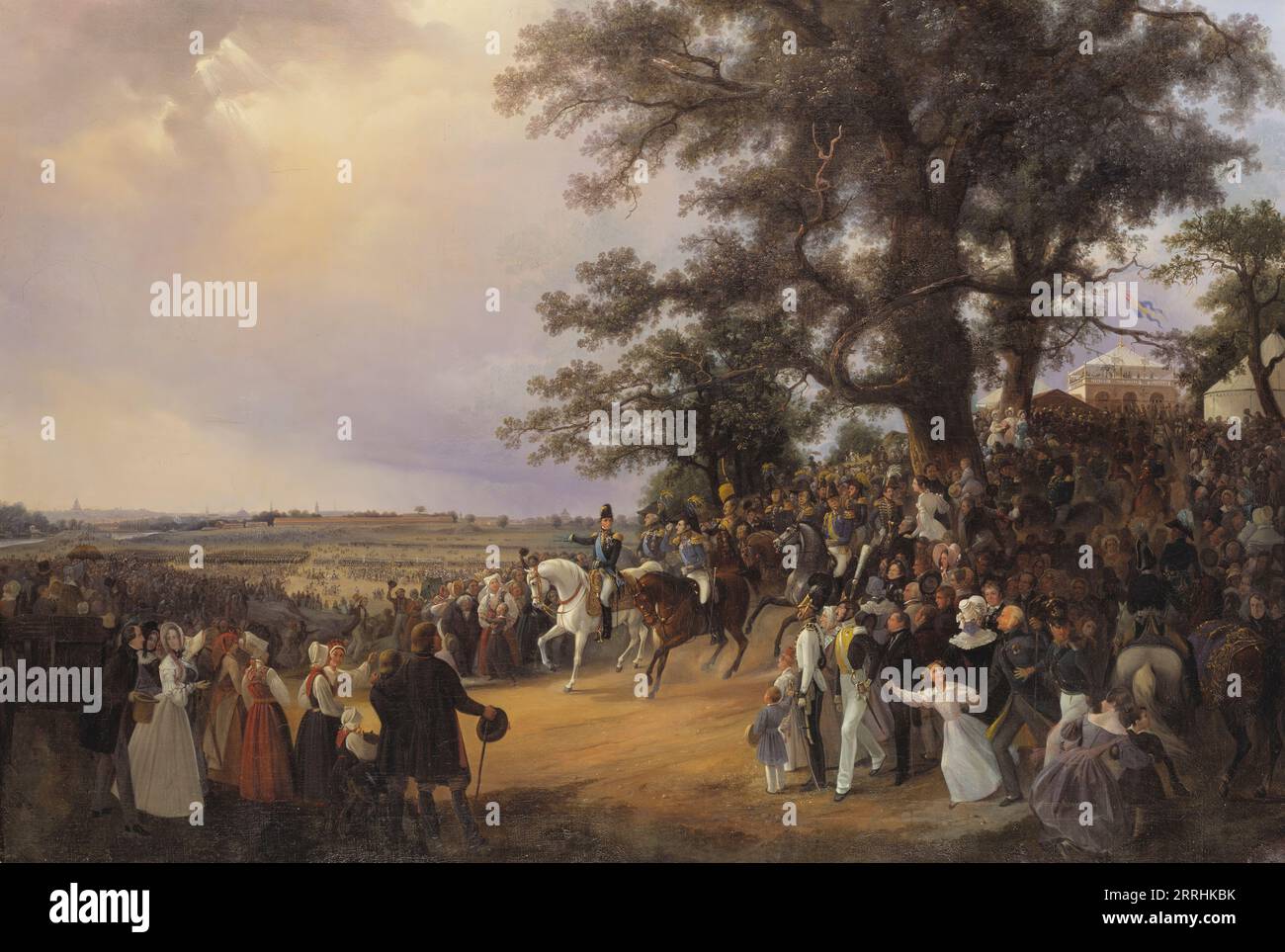 Avis dans Ladug&#xe5;rdsg&#xe4;rde Fields lors de la visite du tsar Nicolaus en 1838, Date inconnue. Banque D'Images