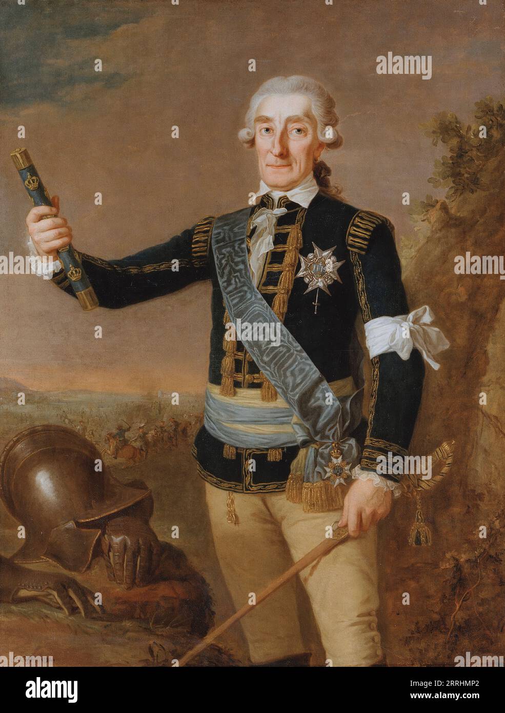 Johan August Meijerfeldt, 1725 - 1800. Comte, maréchal, 1792. Banque D'Images