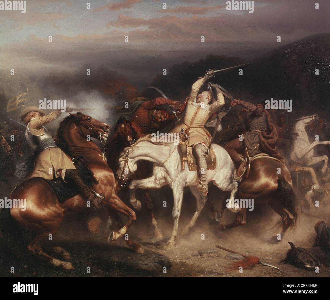 Le roi Gustave II Adolphe de Suède au STUHM, 1854. Banque D'Images