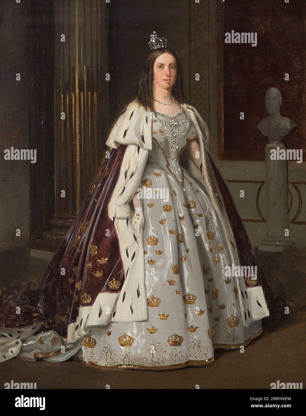 Lovisa, 1828-1871, reine, mariée au roi Karl XV, 1860. Banque D'Images