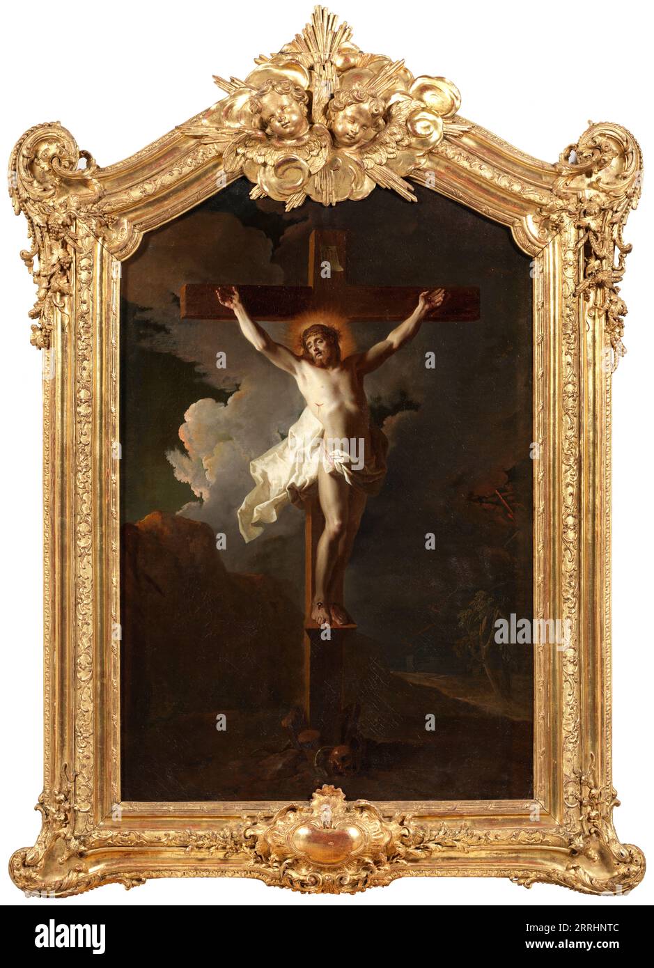 Christ sur la croix, fin 17e-début 18e siècle. Banque D'Images