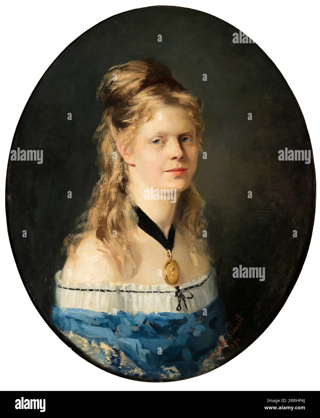 Mina Carlson-Bredberg, le peintre, 1876. Banque D'Images