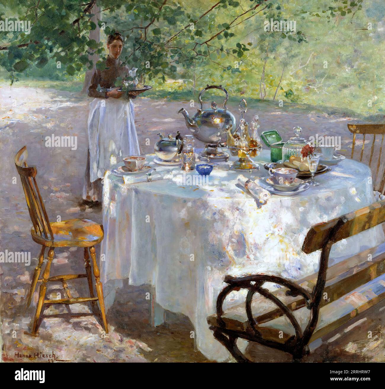 Heure du petit déjeuner, 1887. Banque D'Images