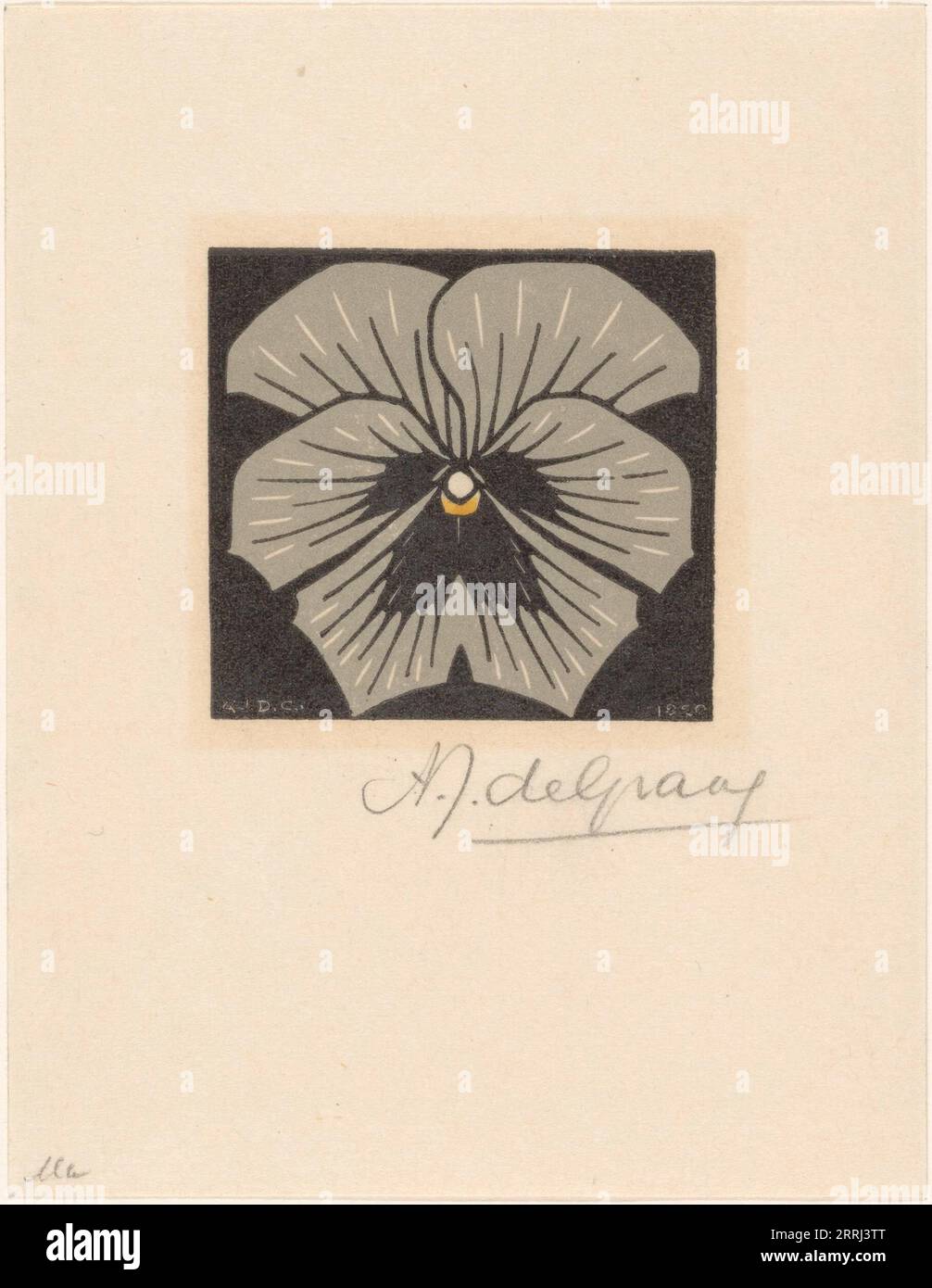 Violet, 1920. Banque D'Images