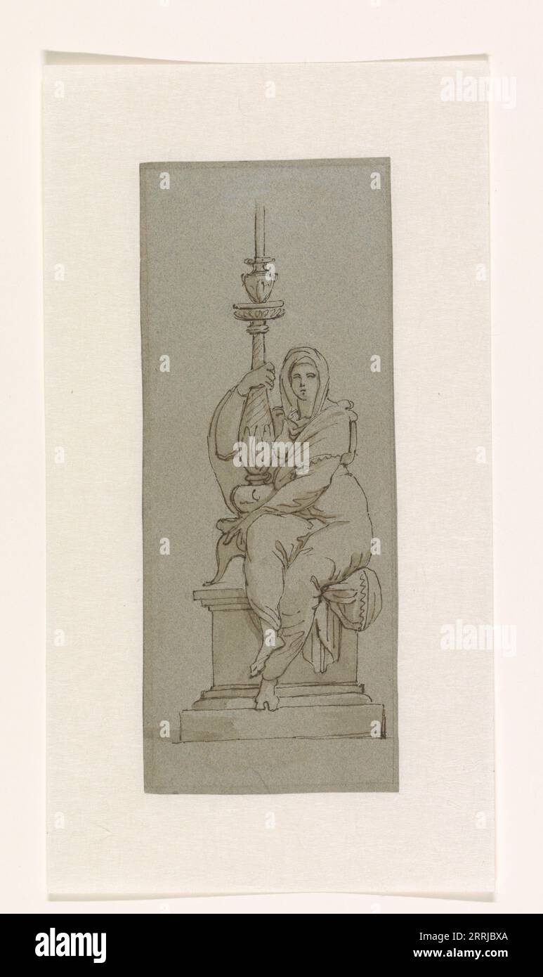 Conception pour un chandelier, c.1795. Banque D'Images