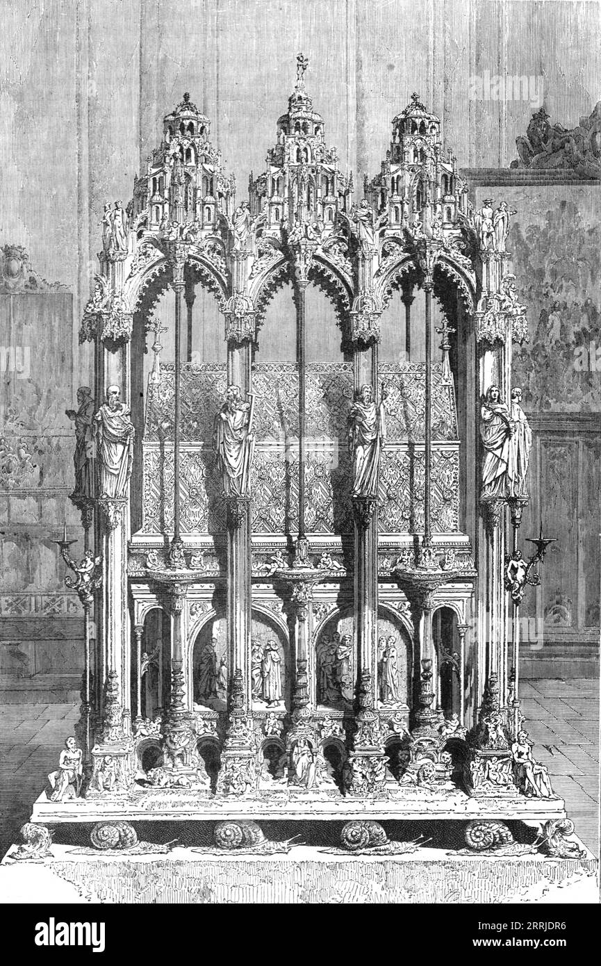 'Tombe de St. Sebald, Nuremberg ; de l'Alsace au Hartz', 1875. Extrait de 'Voyages illustrés' de H.W. Bates. [Cassell, Petter et Galpin, c1880, Londres] et Galpin. Banque D'Images