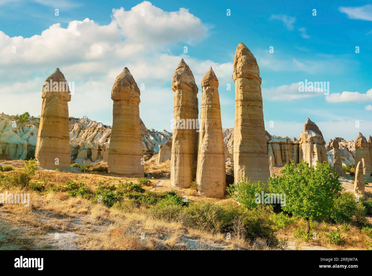 La vallée de l'amour dans le parc national de Göreme. Cappadoce, Turquie Banque D'Images