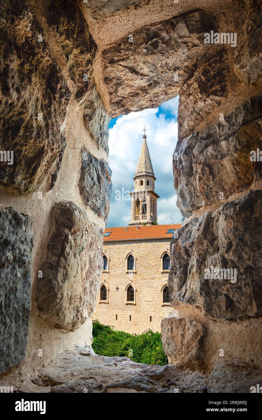 Église Saint-Jean-Baptiste à Budva, Monténégro Banque D'Images