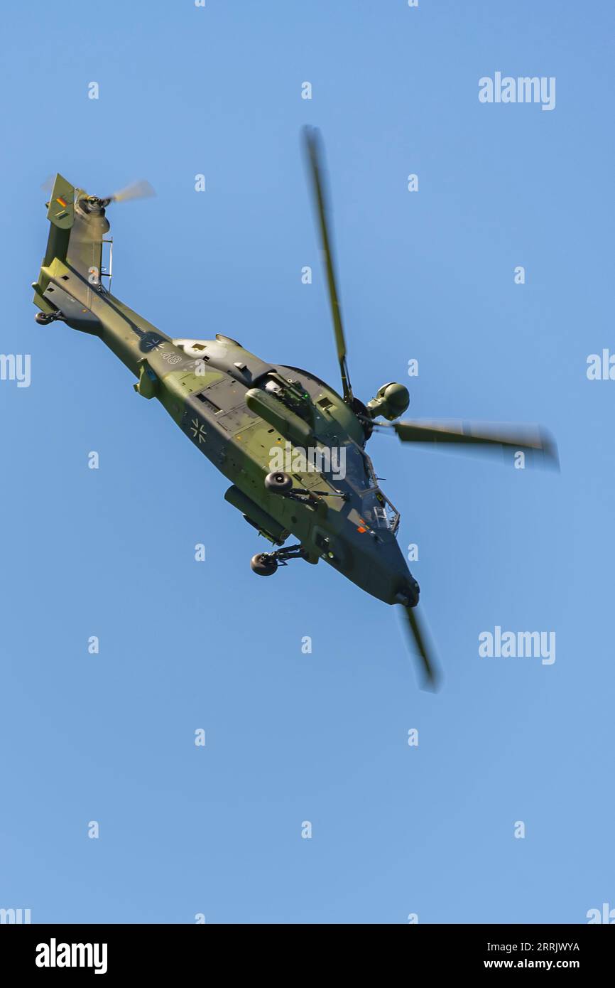 Eurocopter Tiger au Zigairmeet Air Show 2023 à Mollis, Suisse Banque D'Images