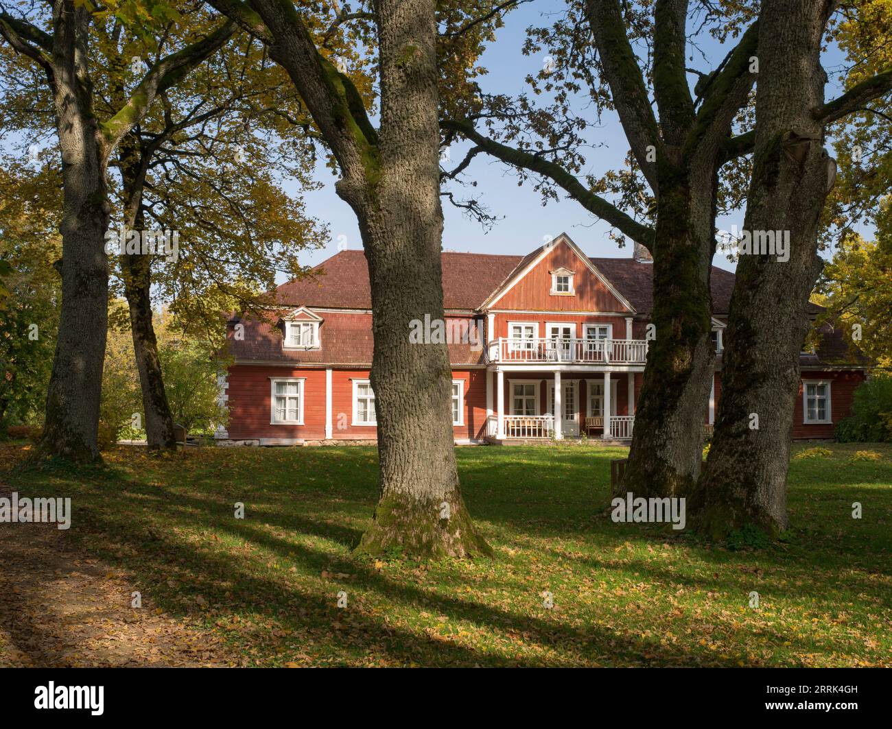 Ungurmuiza Manor près de Cesis, Lettonie Banque D'Images