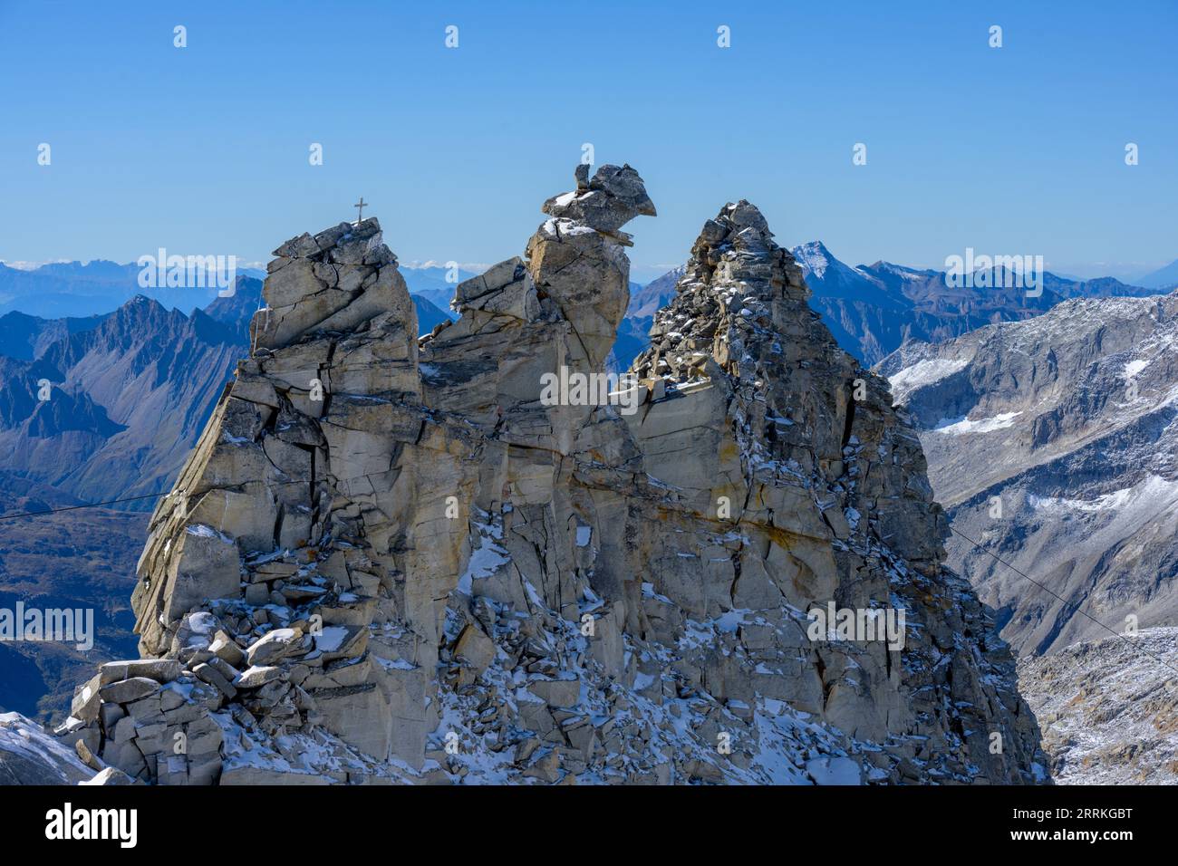 Autriche, Tyrol, Zillertal, glacier Hintertux. Banque D'Images