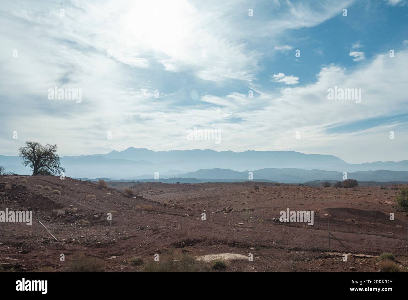 Maroc, paysage entre Agadir et Marrakech Banque D'Images