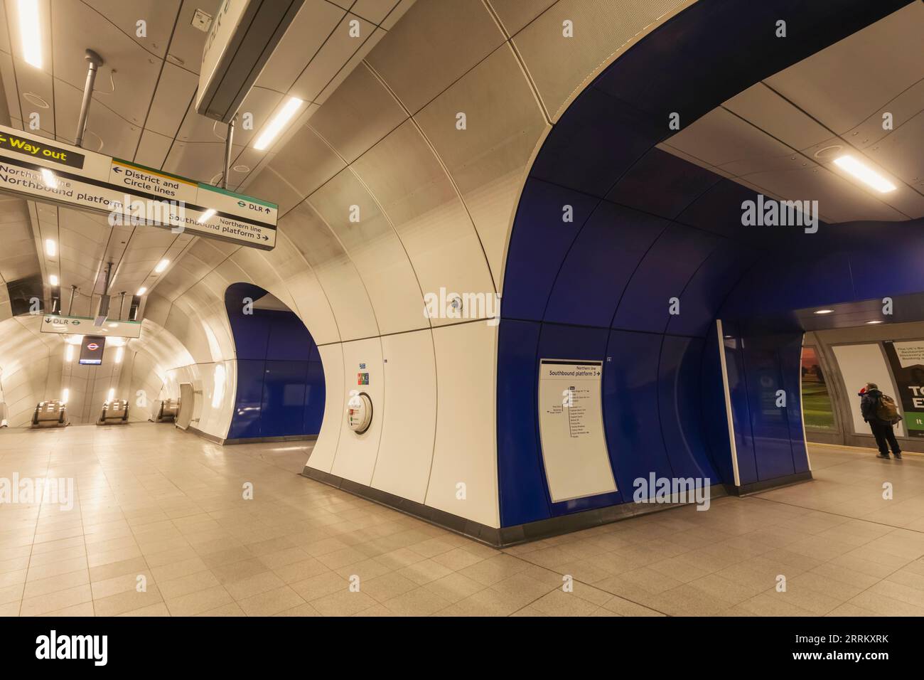 Angleterre, Londres, ville de Londres, Station de métro Bank, Architecture moderne Banque D'Images