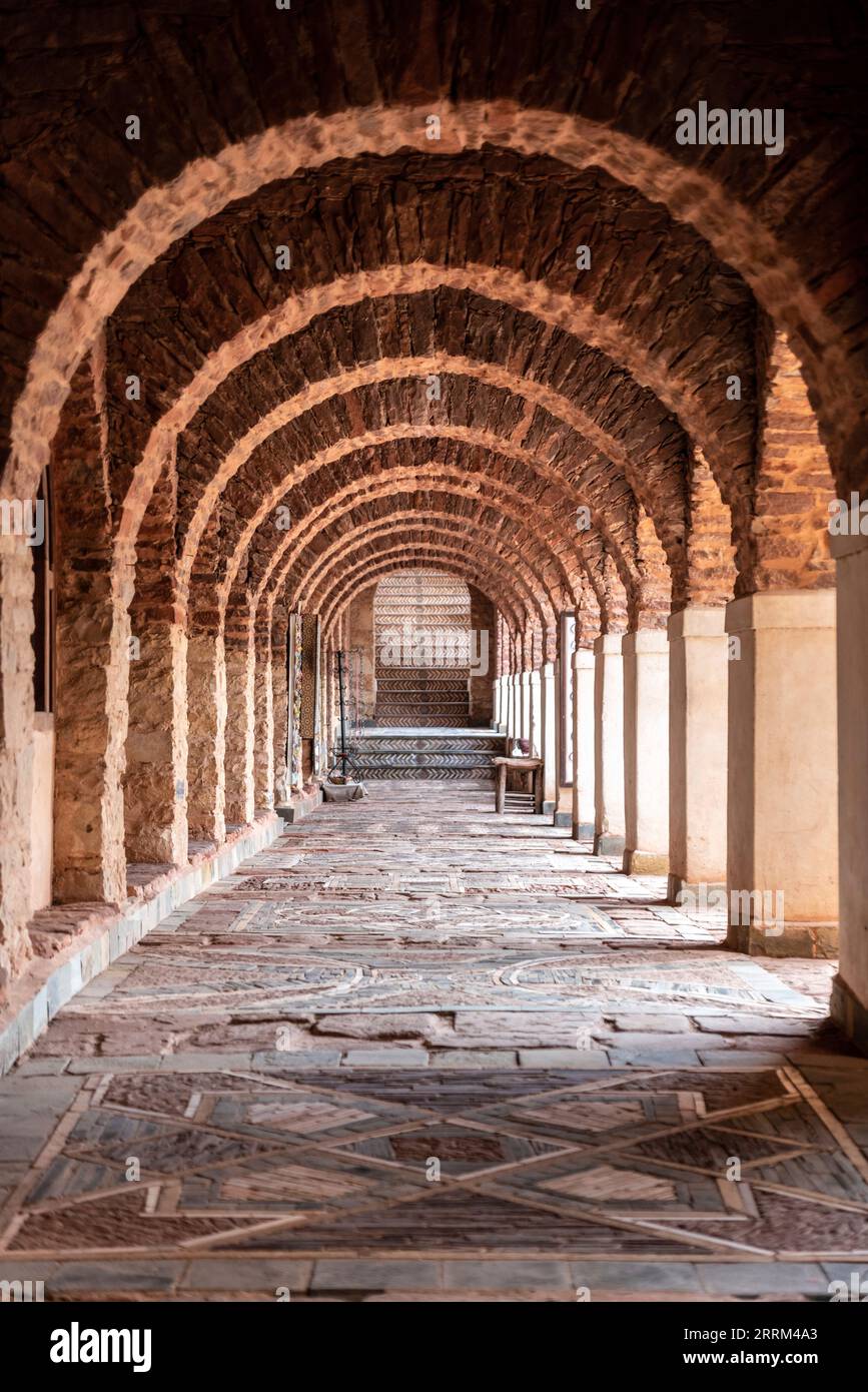 Maisons pittoresques traditionnelles de la médina reconstruite d'Agadir, Maroc Banque D'Images