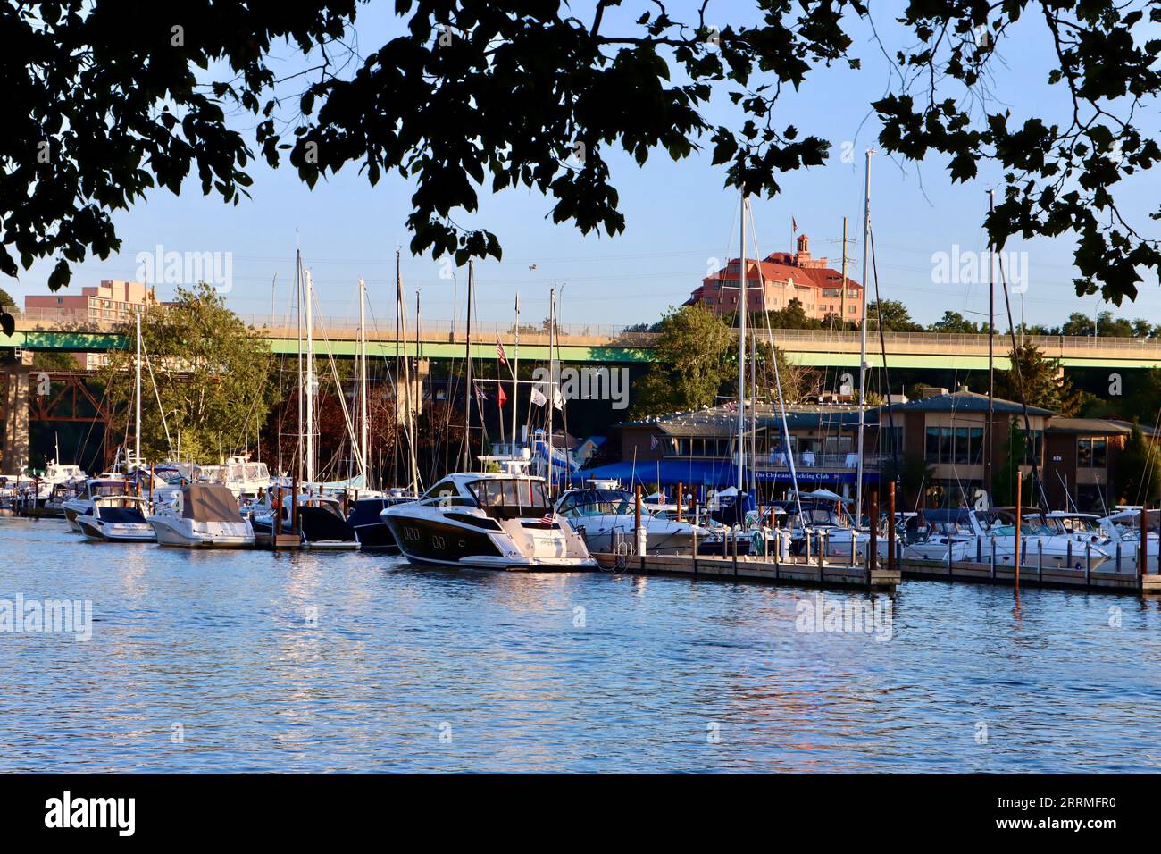 Le Cleveland Yachting Club à Rocky River, Ohio Banque D'Images