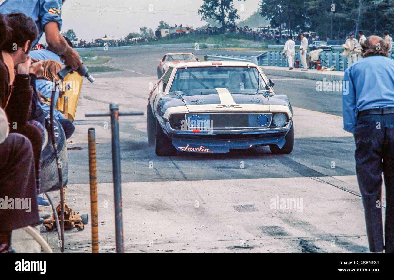1972 Watkins Glen Trans Am, George Follmer, AMC Javelin, ont commencé 2e, terminé 1e. Banque D'Images