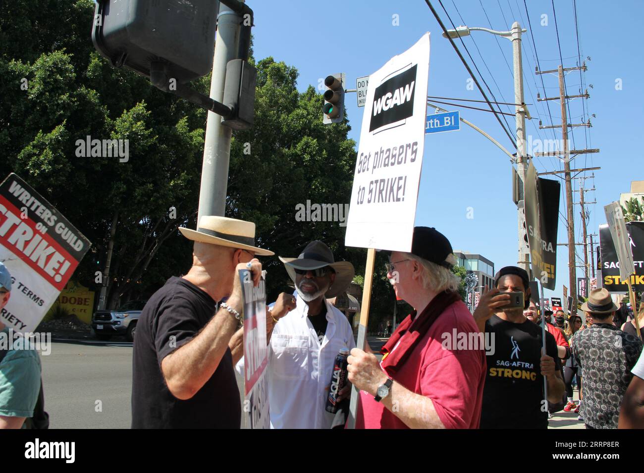 LeVar Burton à Star Trek thème Picket Paramount Studios Los Angeles 8 septembre 2023 stock Photography Banque D'Images