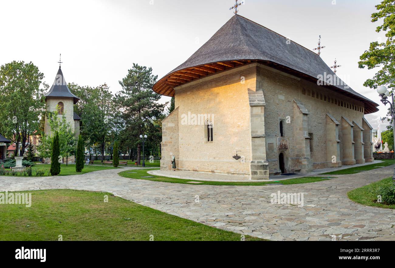 Monastère Bogdana, construit au XIVe siècle à Radauti, par le roi Bogdan Ier Banque D'Images