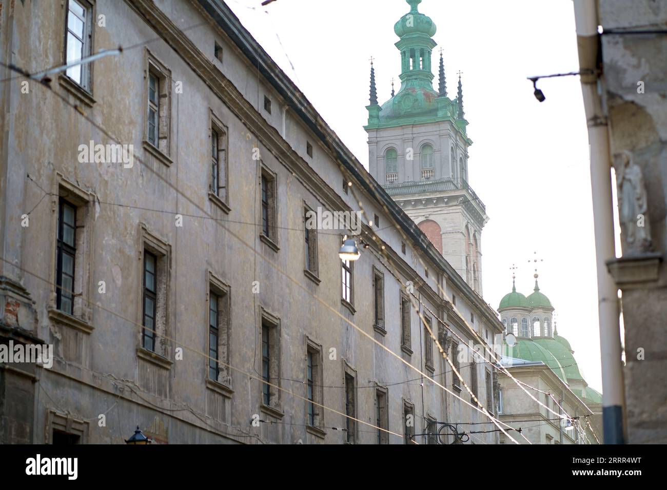 Tôt le matin à Lviv. Lviv, Ukraine mai 2021 Banque D'Images