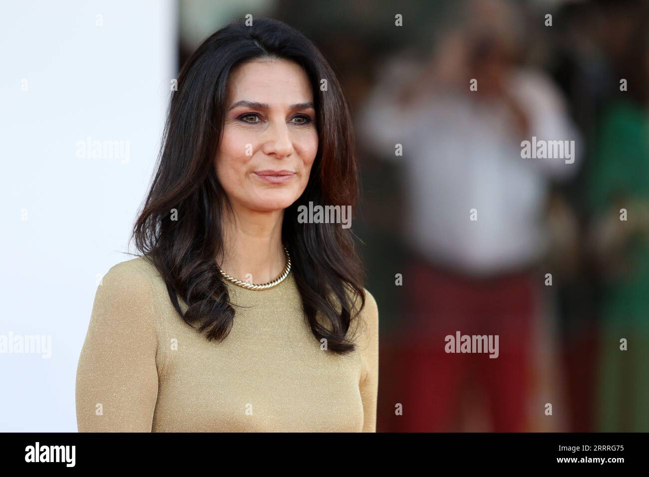 Italie, Lido di Venezia, 08 septembre 2023 : Marie Drucker assiste à un tapis rouge pour le film hors saison au 80e Festival International du film de Venise le 08 septembre 2023 à Venise, Italie. Photo © Ottavia Da Re/Sintesi/Alamy Live News Banque D'Images