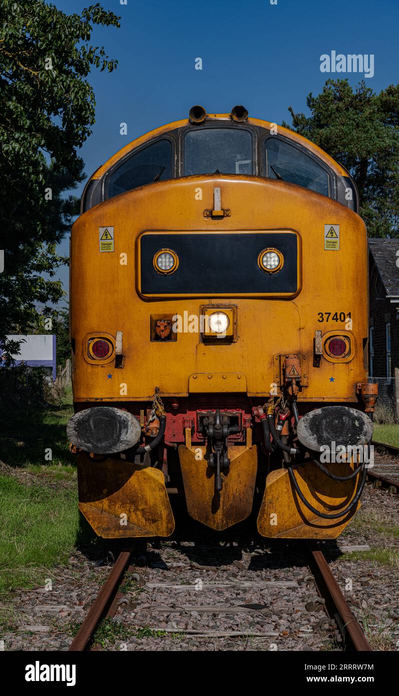 Locomotive électrique anglaise de classe 37 Banque D'Images