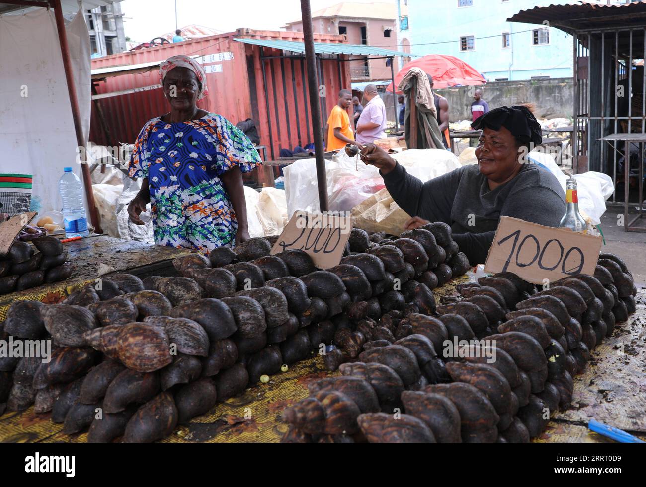 230620 -- MALABO, le 20 juin 2023 -- cette photo prise le 18 juin 2023 montre un marché à Malabo, capitale de la Guinée équatoriale. Malabo, situé sur l'île de Bioko, est un port maritime important de la Guinée équatoriale. GUINÉE ÉQUATORIALE-MALABO-VIEW DongxJianghui PUBLICATIONxNOTxINxCHN Banque D'Images