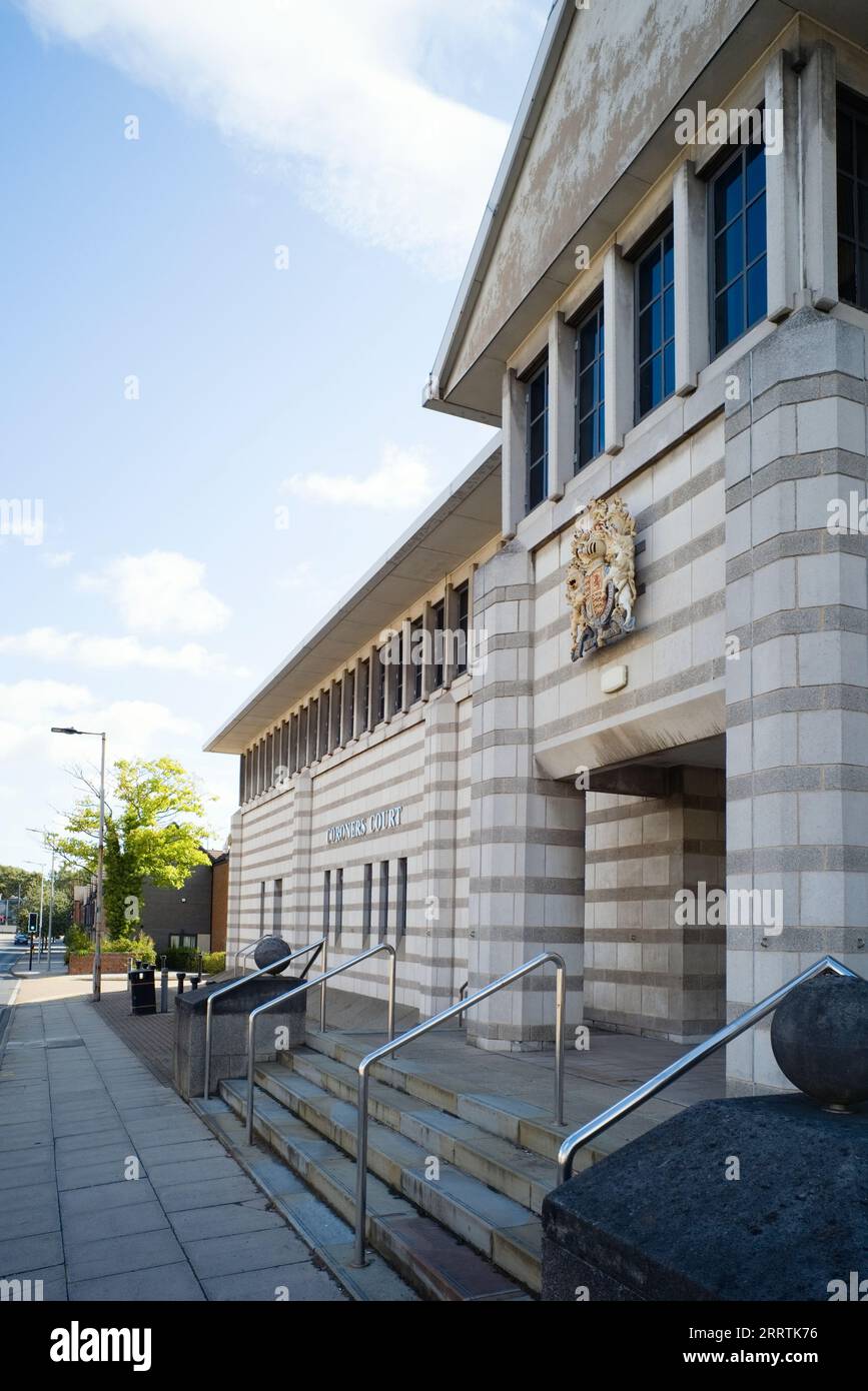 Extérieur du bâtiment du tribunal des coroners à Doncaster Banque D'Images